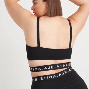 Sale Aje ATHLETICA Cut Out Elastic Sports Bra 337 Black/White