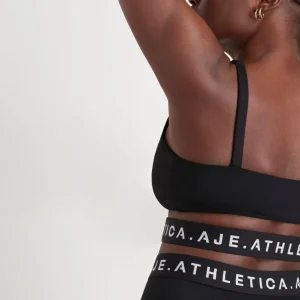 Sale Aje ATHLETICA Cut Out Elastic Sports Bra 337 Black/White
