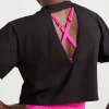 Store Aje ATHLETICA Cutout Crop Tee 105 Black/Multi