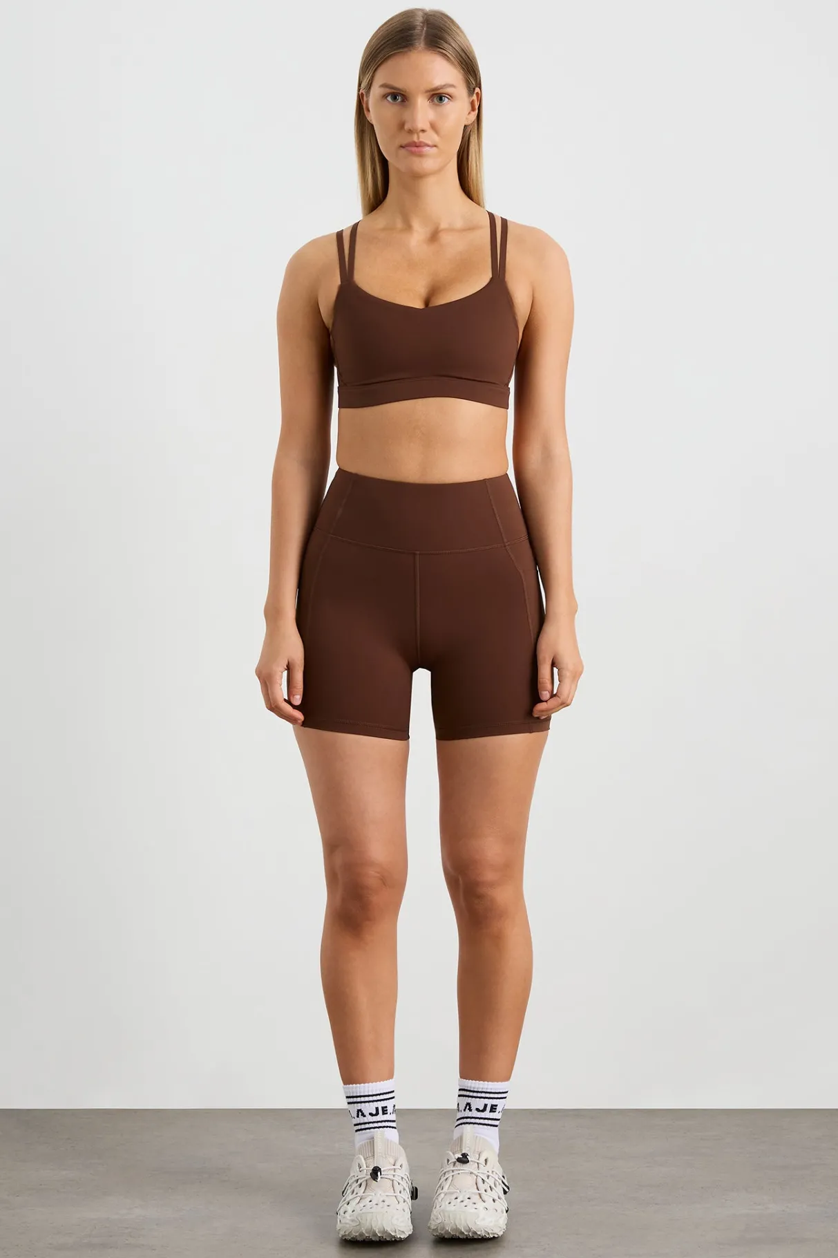 double_strap_sports_bra__2-2.webp Cheap Aje ATHLETICA Double Strap Sports Bra 323 Dark Chocolate Brown
