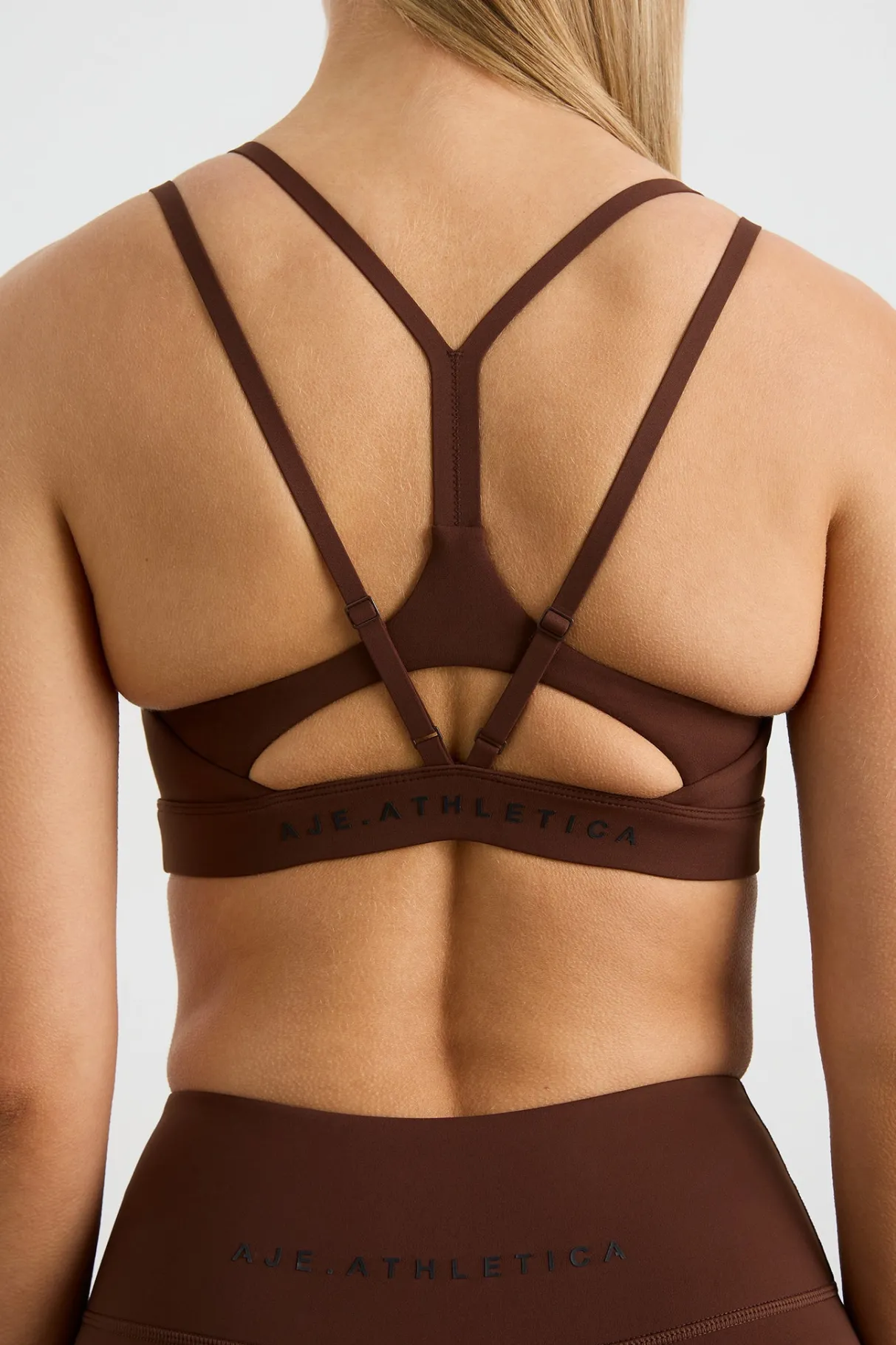 double_strap_sports_bra__3-2.webp Cheap Aje ATHLETICA Double Strap Sports Bra 323 Dark Chocolate Brown