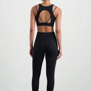 Cheap Aje ATHLETICA Double Strap Sports Bra 388 Black/White