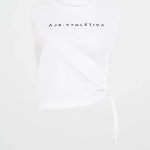 Clearance Aje ATHLETICA Drawcord Cut Out Tank 158 White