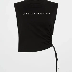 Shop Aje ATHLETICA Drawcord Cut Out Tank 158 Black