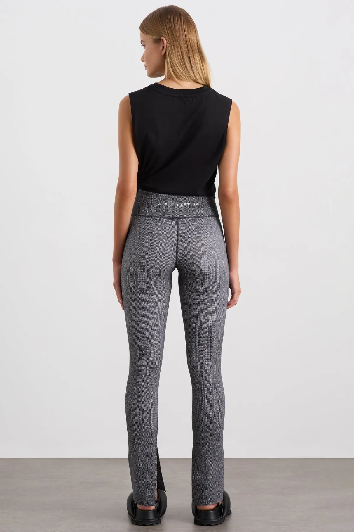 drawcord_cut_out_tank__4.webp Shop Aje ATHLETICA Drawcord Cut Out Tank 158 Black