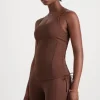 Hot Aje ATHLETICA Drawcord Racerback Tank 128 Dark Chocolate