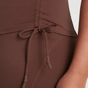 Hot Aje ATHLETICA Drawcord Racerback Tank 128 Dark Chocolate