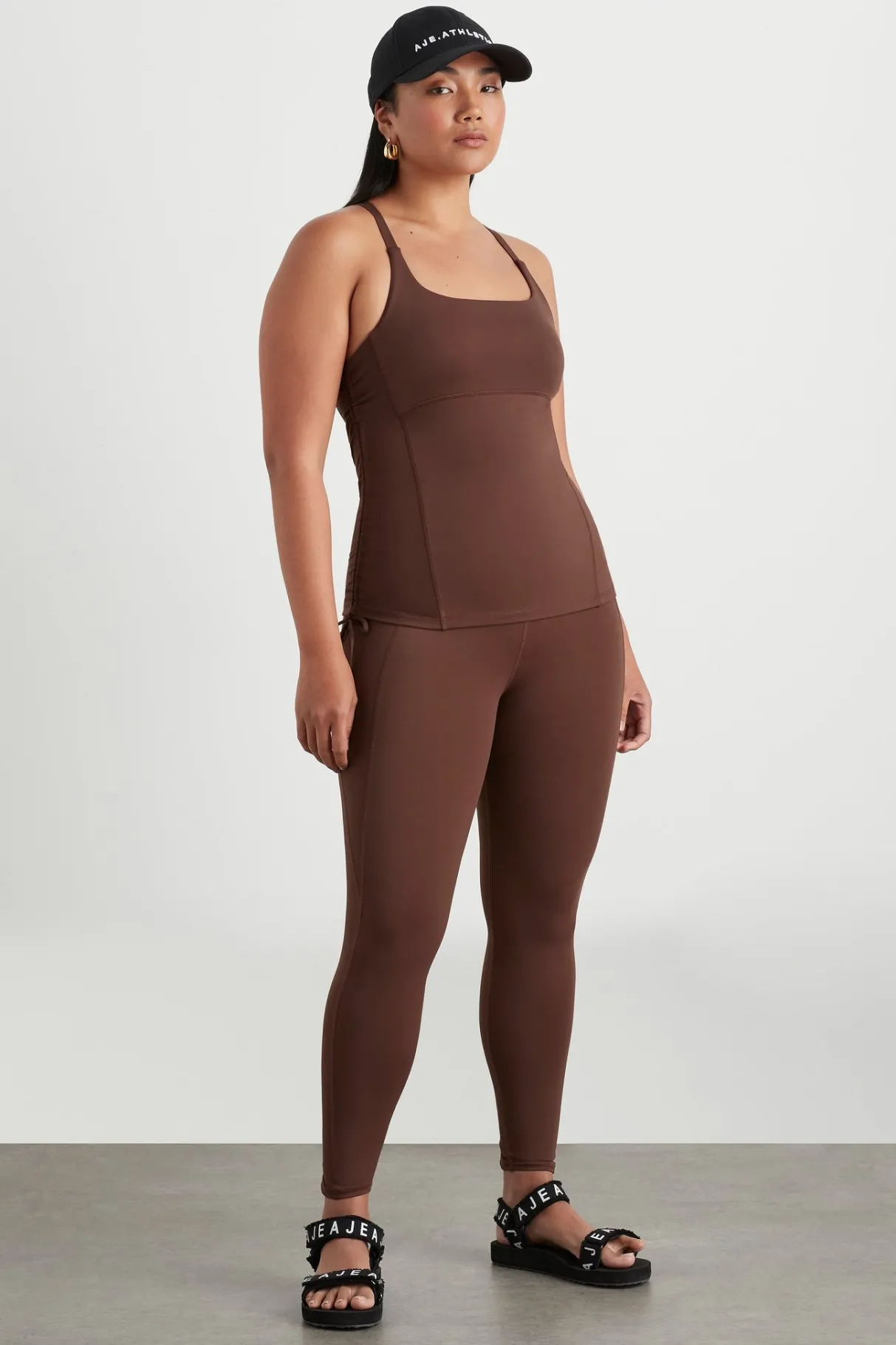 drawcord_racerback_tank__8.webp Hot Aje ATHLETICA Drawcord Racerback Tank 128 Dark Chocolate