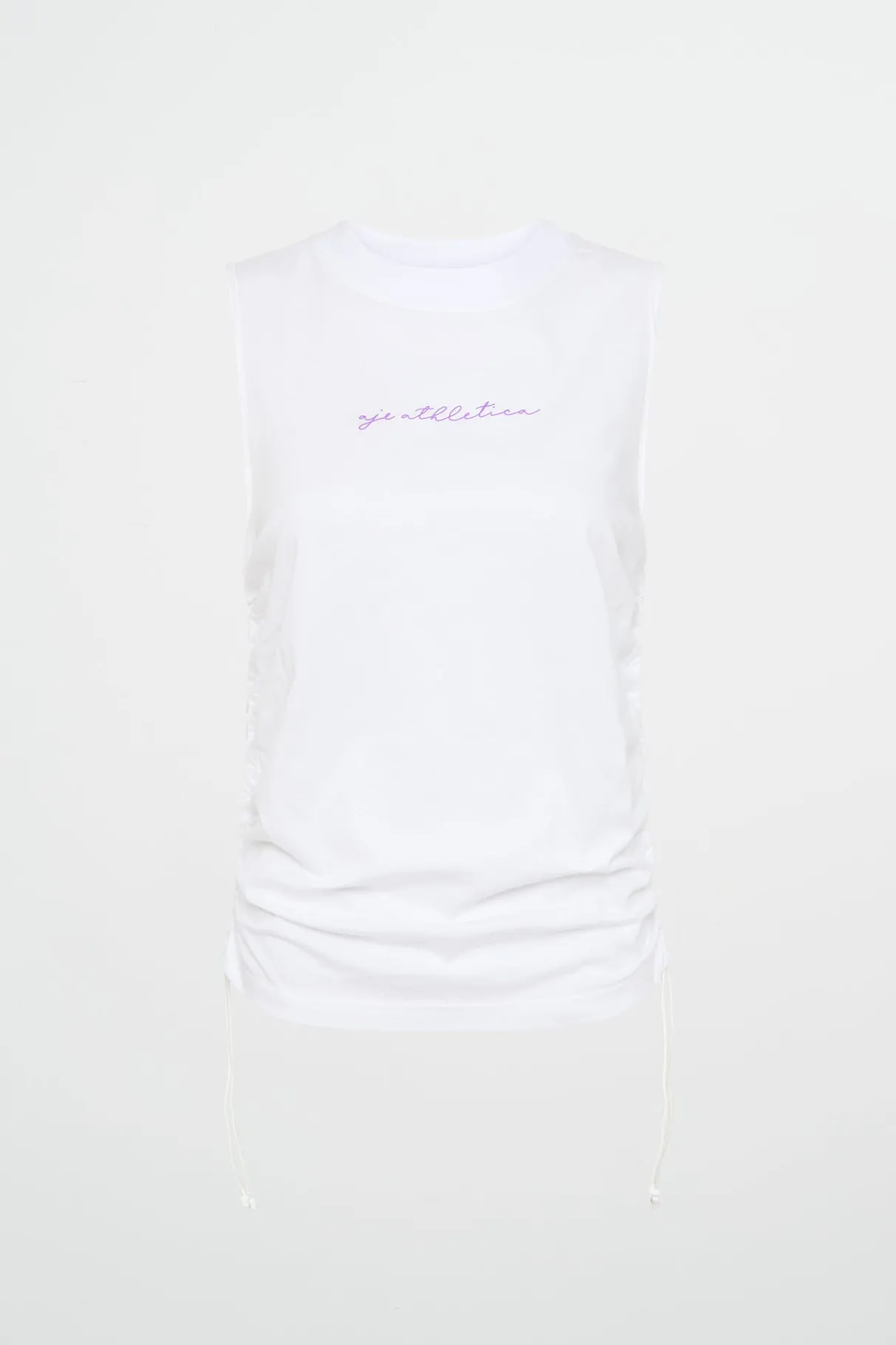 drawcord_tank__1-1.webp Discount Aje ATHLETICA Drawcord Tank 131 White Ultra Violet
