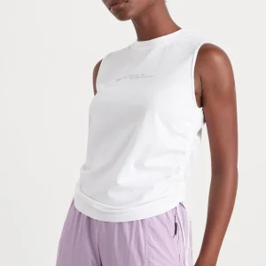 Cheap Aje ATHLETICA Drawcord Tank 131 White/Lavender