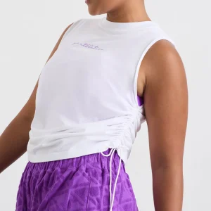 Discount Aje ATHLETICA Drawcord Tank 131 White Ultra Violet