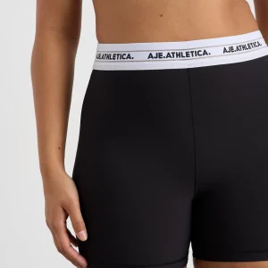 Outlet Aje ATHLETICA Elastic Logo Bike Shorts 601 Black