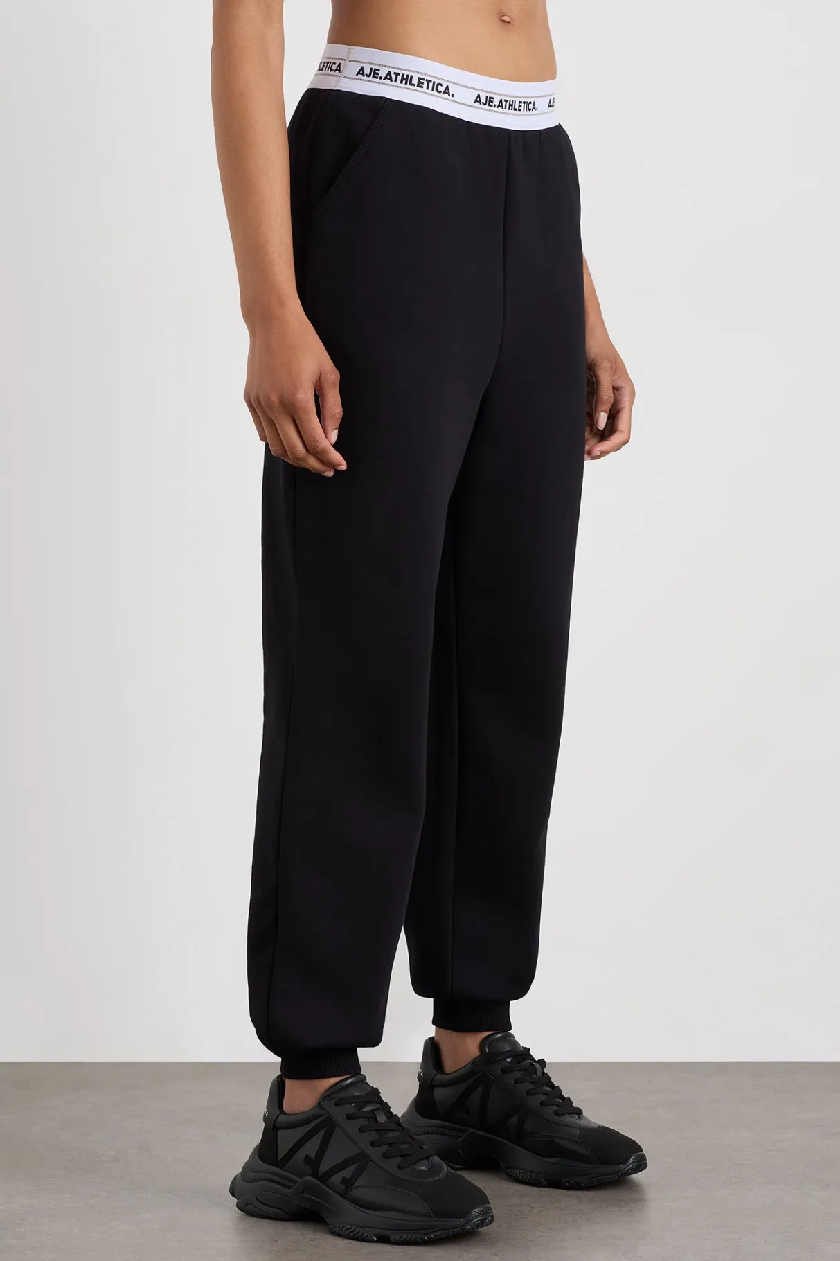 elastic_logo_trackpants__2.webp Shop Aje ATHLETICA Elastic Logo Trackpants 502 Black