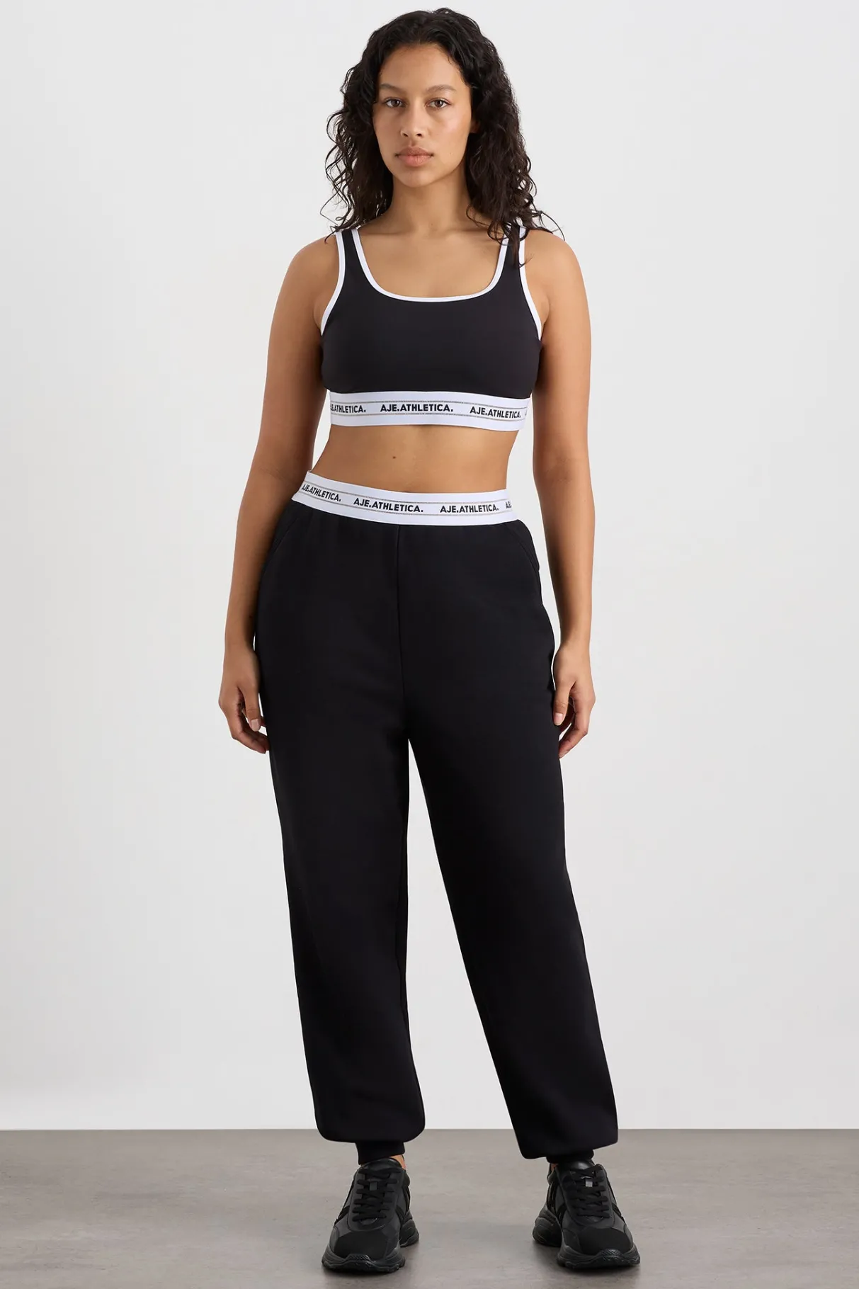 elastic_logo_trackpants__5.webp Shop Aje ATHLETICA Elastic Logo Trackpants 502 Black