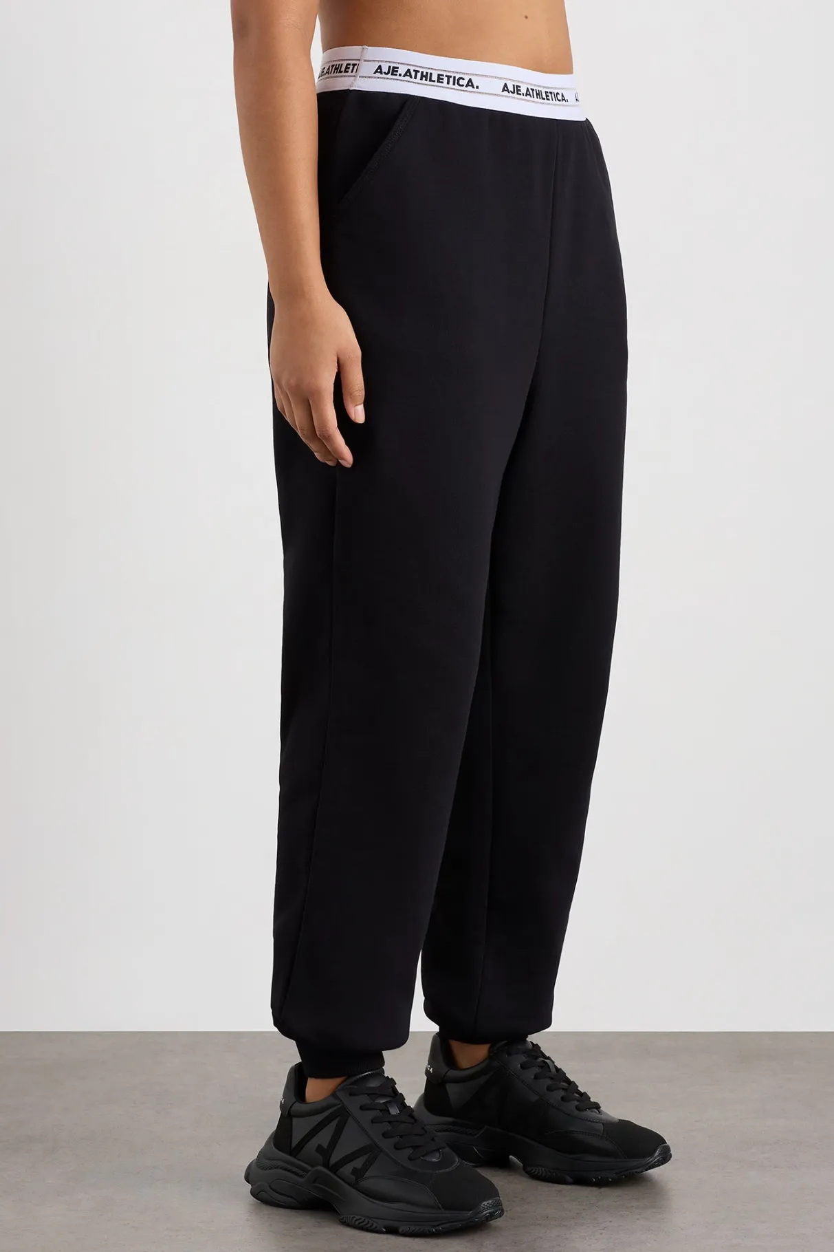 elastic_logo_trackpants__6.webp Shop Aje ATHLETICA Elastic Logo Trackpants 502 Black
