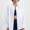 Clearance Aje ATHLETICA Elastic Spray Windbreaker 430 White