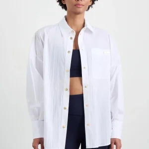 Clearance Aje ATHLETICA Elastic Spray Windbreaker 430 White