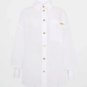 Clearance Aje ATHLETICA Elastic Spray Windbreaker 430 White