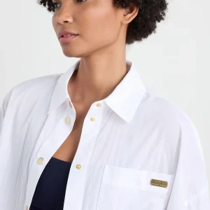 Clearance Aje ATHLETICA Elastic Spray Windbreaker 430 White