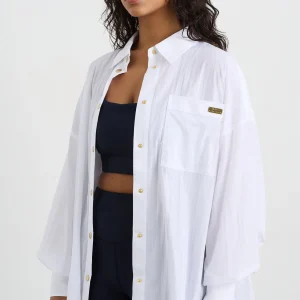 Clearance Aje ATHLETICA Elastic Spray Windbreaker 430 White