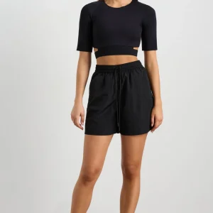 Cheap Aje ATHLETICA Elasticated Cut Out Tee 195 Black