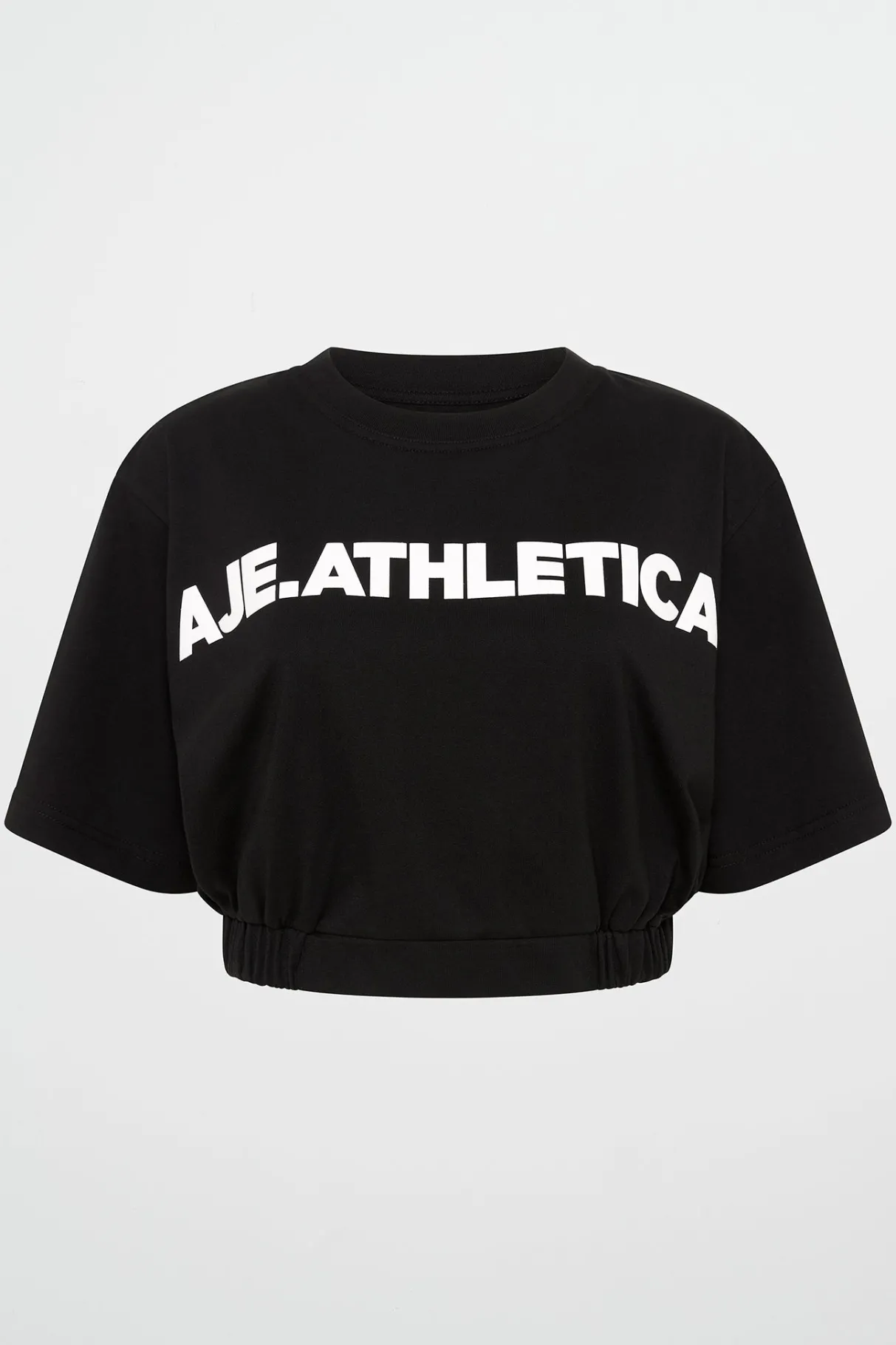 elasticated_logo_crop_tee__1.webp Hot Aje ATHLETICA Elasticated Logo Crop Tee 105 Black