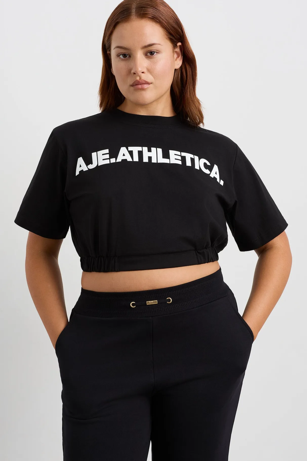 elasticated_logo_crop_tee__5.webp Hot Aje ATHLETICA Elasticated Logo Crop Tee 105 Black