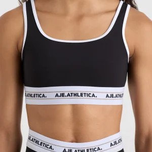 Shop Aje ATHLETICA Elasticated Sports Bra 337 Black
