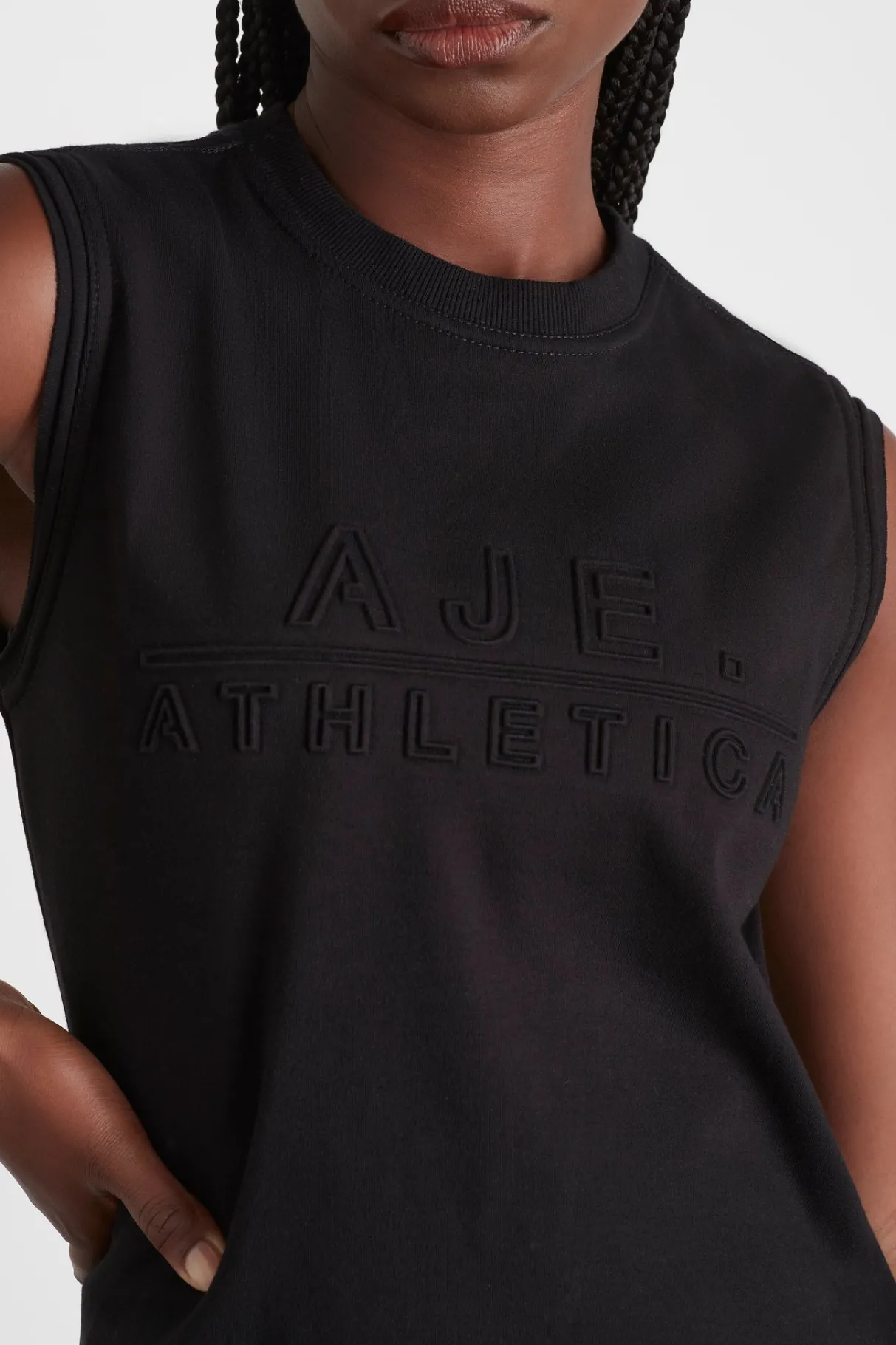 embossed_classic_logo_tank__0-1.webp Cheap Aje ATHLETICA Embossed Classic Logo Tank 101 Black