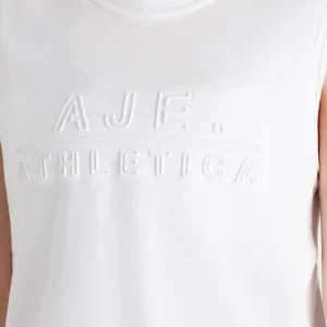 Sale Aje ATHLETICA Embossed Classic Logo Tank 101 White