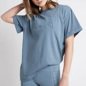 Discount Aje ATHLETICA Embossed Classic Logo T-Shirt 103 Storm Blue