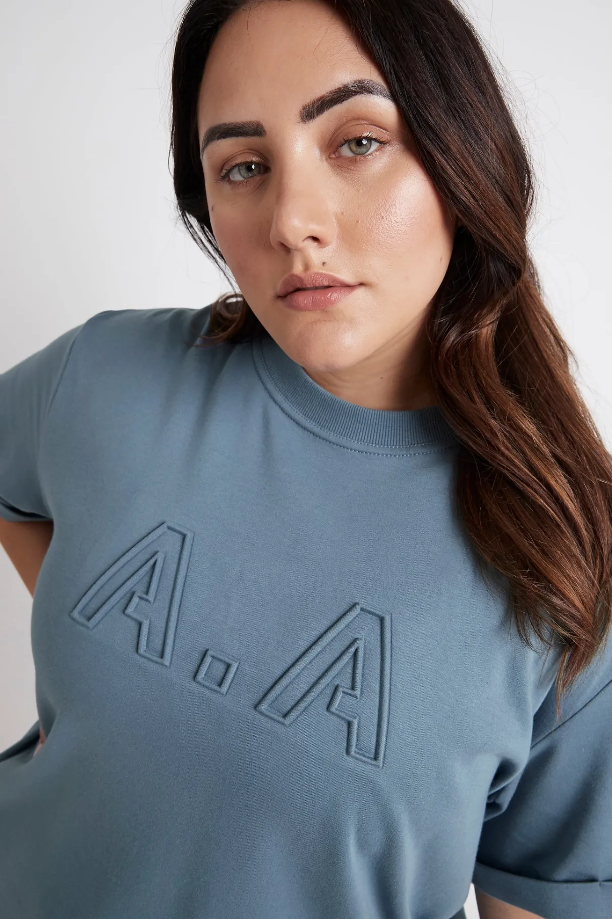 embossed_classic_logo_tshirt__13-1.webp Discount Aje ATHLETICA Embossed Classic Logo T-Shirt 103 Storm Blue