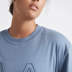 Discount Aje ATHLETICA Embossed Classic Logo T-Shirt 103 Storm Blue