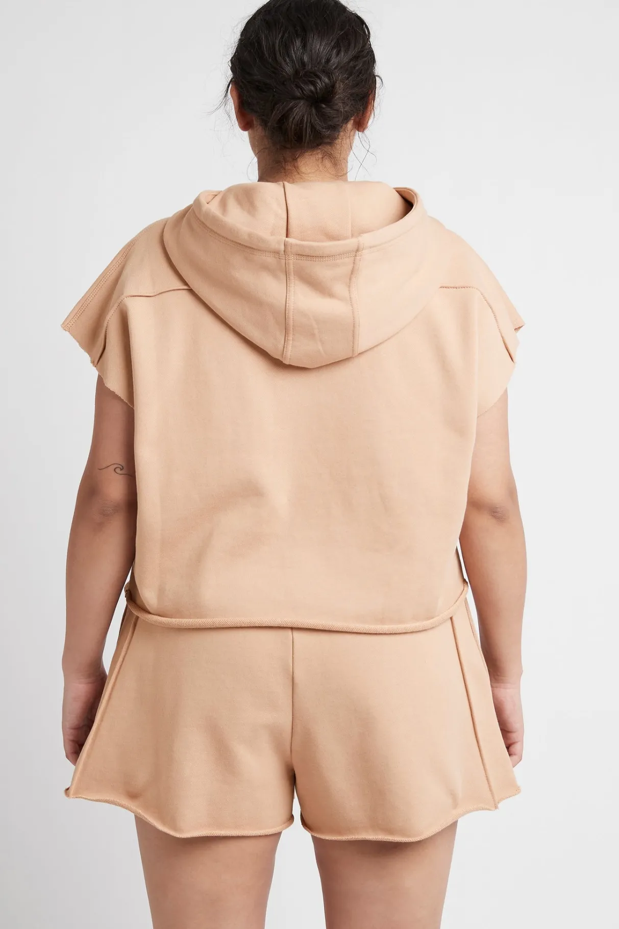 embossed_classic_short_sleeve_cropped_hoodie__14-1.webp Clearance Aje ATHLETICA Embossed Classic Short Sleeve Cropped Hoodie 402 Sand