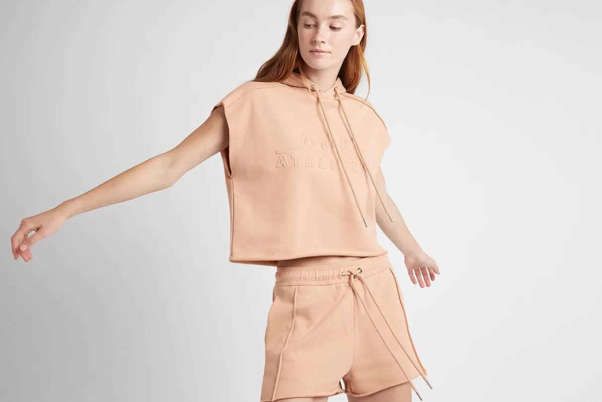 embossed_classic_short_sleeve_cropped_hoodie__16.webp Clearance Aje ATHLETICA Embossed Classic Short Sleeve Cropped Hoodie 402 Sand