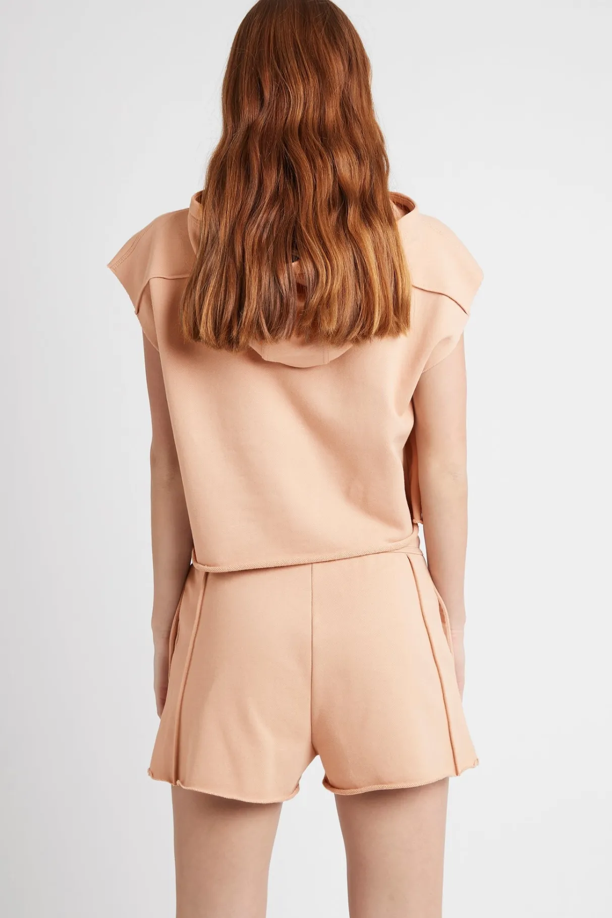 embossed_classic_short_sleeve_cropped_hoodie__4-1.webp Clearance Aje ATHLETICA Embossed Classic Short Sleeve Cropped Hoodie 402 Sand