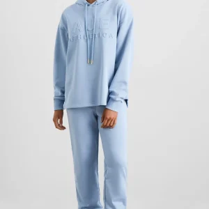Cheap Aje ATHLETICA Embossed Logo Hoodie 428 Steel Blue