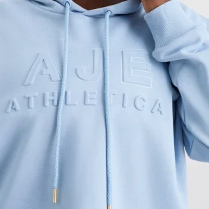 Cheap Aje ATHLETICA Embossed Logo Hoodie 428 Steel Blue