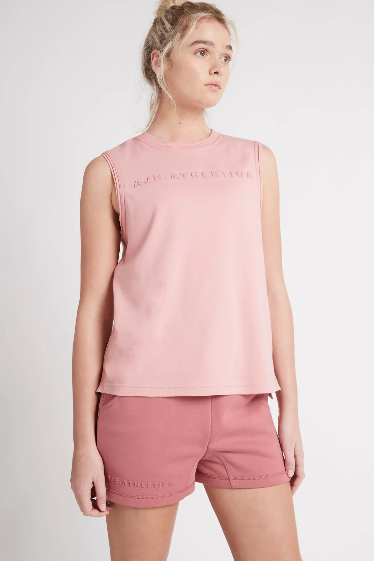 embossed_logo_tank__0.webp Discount Aje ATHLETICA Embossed Logo Tank 101 Rose Quartz/Rose Pink
