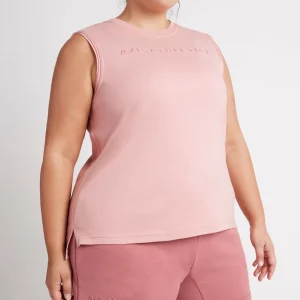 Discount Aje ATHLETICA Embossed Logo Tank 101 Rose Quartz/Rose Pink