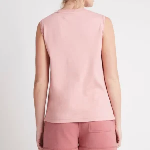 Discount Aje ATHLETICA Embossed Logo Tank 101 Rose Quartz/Rose Pink