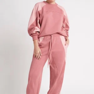 Best Aje ATHLETICA Embossed Signature Logo Crew Jumper 410 Rose Pink/Rose Quartz