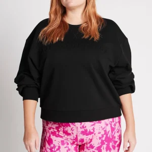 Best Sale Aje ATHLETICA Embossed Signature Logo Crew Jumper 414 Black