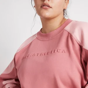 Best Aje ATHLETICA Embossed Signature Logo Crew Jumper 410 Rose Pink/Rose Quartz
