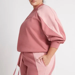 Best Aje ATHLETICA Embossed Signature Logo Crew Jumper 410 Rose Pink/Rose Quartz
