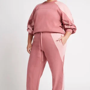Best Aje ATHLETICA Embossed Signature Logo Crew Jumper 410 Rose Pink/Rose Quartz