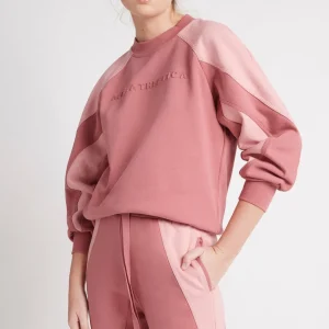 Best Aje ATHLETICA Embossed Signature Logo Crew Jumper 410 Rose Pink/Rose Quartz
