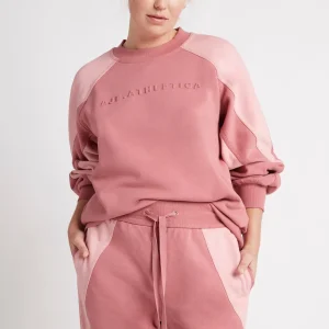 Best Aje ATHLETICA Embossed Signature Logo Crew Jumper 410 Rose Pink/Rose Quartz