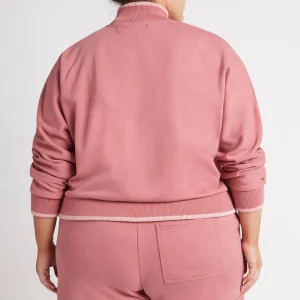 Best Sale Aje ATHLETICA Embossed Signature Logo Funnel Neck Jumper 412 Rose Pink/Rose Quartz