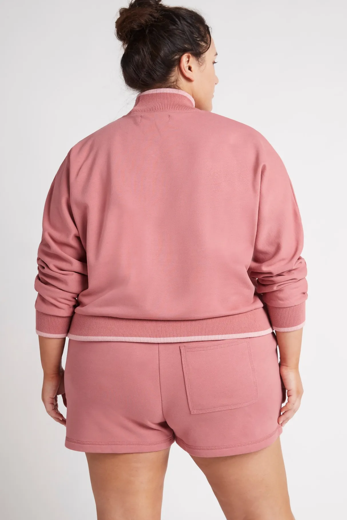embossed_signature_logo_funnel_neck_jumper__12.webp Best Sale Aje ATHLETICA Embossed Signature Logo Funnel Neck Jumper 412 Rose Pink/Rose Quartz